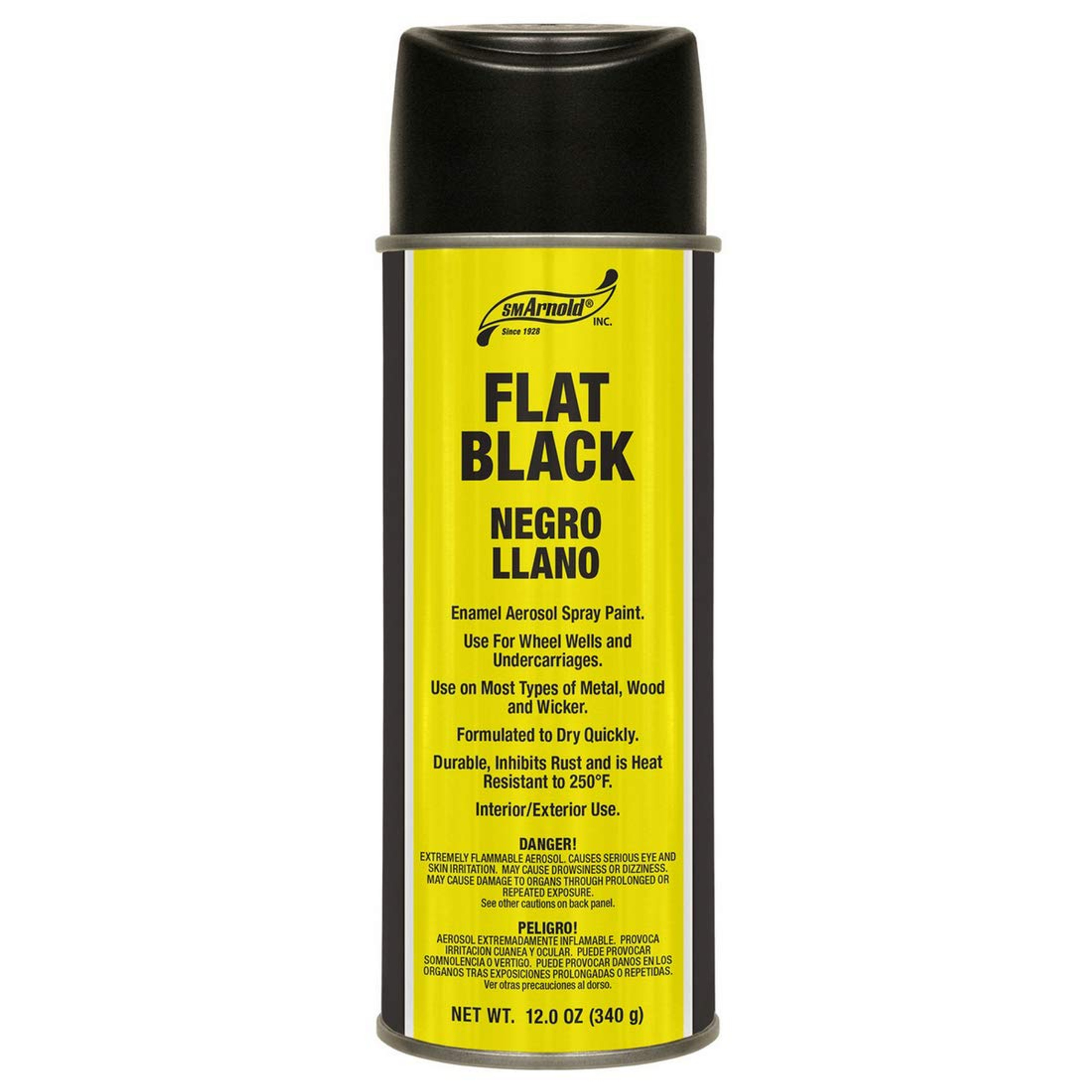 Flat Black Enamel Spray Paint (66104)