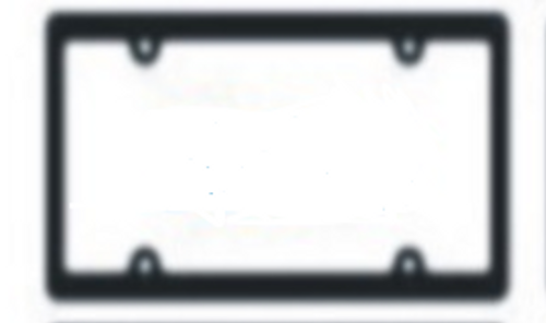 BLACK LICENSE PLATE FRAMES