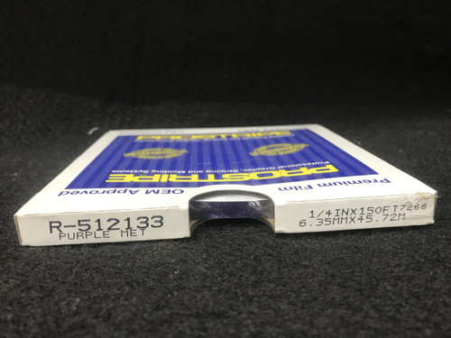 R512133 Purple Metallic Single Stripe 1/4" x 150'