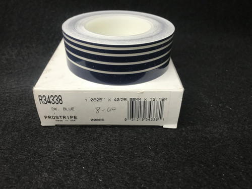 R34338 Dark Blue Multi Stripe 1/8" x 40'