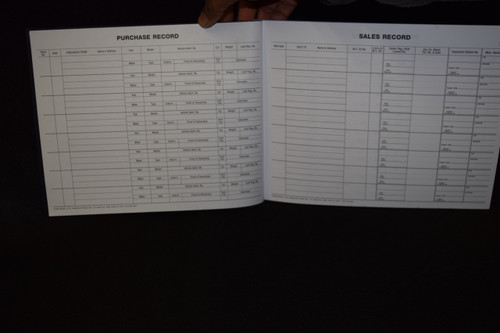 Motor Vehicle Register (Police Book)