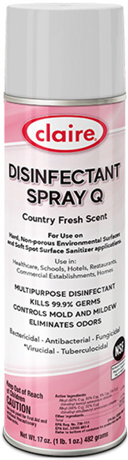 CLAIRE DISINFECTANT SPRAY Q COUNTRY FRESH SCENT CL1001