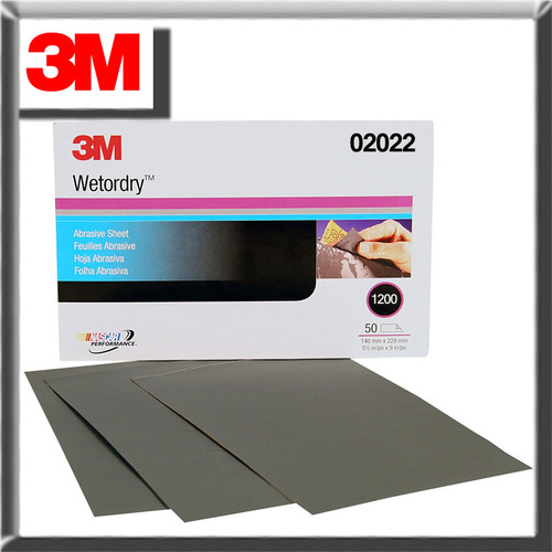 Wetordry Sheet, 1200 GRIT, 5.5 x 9 inch 02022