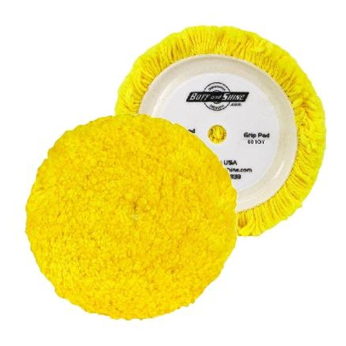 6" WOOL GRIP BUFF PAD, MEDIUM CUT / POLISHING (601GY)