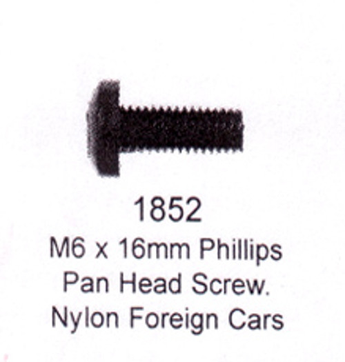 License Plate Fasteners 1852 Pan Head Screw