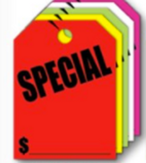 Fluorescent Mirror Hang Tags-Special (#280SP)