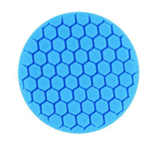 7.5" US Baby Blue Ultra Finishing Hex Faced Foam Grip Pad with Center Ring Backing 629RH (652RH) 