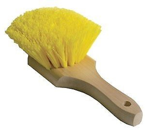 Wheel, Fender and Wheel Well Scrub Brush-Yellow Polypropylene 