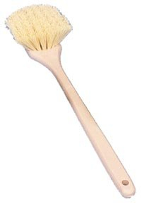 20" Wheel, Fender and Wheel Well Scrub Brushes-Cream Polypropylene