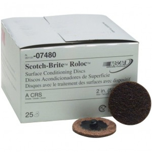3M Scotch-Brite Roloc Surface Conditioning Disc, 2 inch, Coarse, 07480