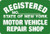 Green Sign: REGISTERED: State of New York, Motor Vehicle Repair Shop