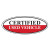 Certified Used Vehicle Oval Sign {White/Black/Red} 