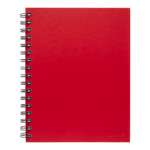 Icon Spiral Notebook A5 Hard Cover Red 200 pg