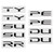 2 x Hood Grille Decal Sticker Letter For 2017-2022 Ford F-250 F-350 F-450 Super Duty