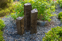 HBS3C - Tranquil Décor Tall Natural Top Real Basalt Three Pack - 20", 27", 35"