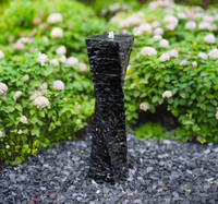 HBTR39 Tranquil Décor - Twisted Basalt Fountain - 39''