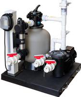 SMF1800 EasyPro Deluxe Skid Mount Pond Filtration System - 1800 gallon