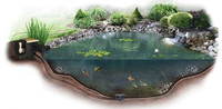EL3434 Pro-SeriesTM Large Complete Pond Kit For 34' x' 34' Pond