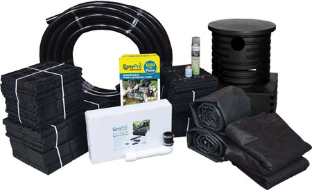 JAF24W Pro-SeriesTM Just-A-FallsTM Kit - 23'' Spillway (24' Stream) With PRO-BloxTM & Waterfall Diffuser