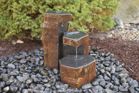 HBK3K - Tranquil Décor Keyed Spillway Basalt Set