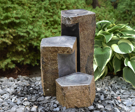 HBKL3 - Tranquil Décor Keyed Spillway XL Basalt Set