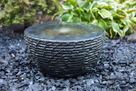 HBO24 - Tranquil Décor Infinity Bowl Basalt Fountain - 24''