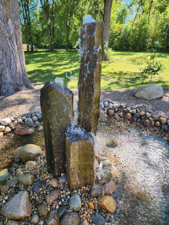 HBR3PKN Tranquil Décor Large Natural Top Basalt Fountains 3', 5', and 7'