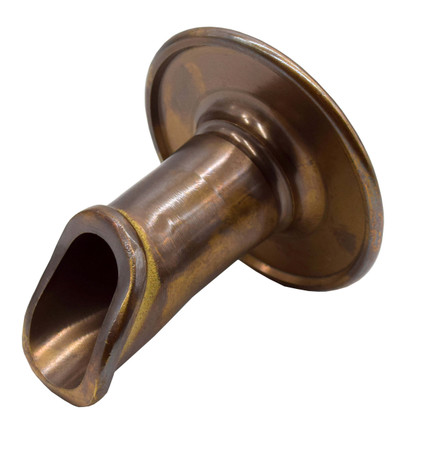 BWS2F Vianti Falls Brass 2'' Antique Round Wall Scupper