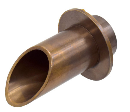 BWS2RN Vianti Falls Antique Brass 2'' Round Wall Scupper