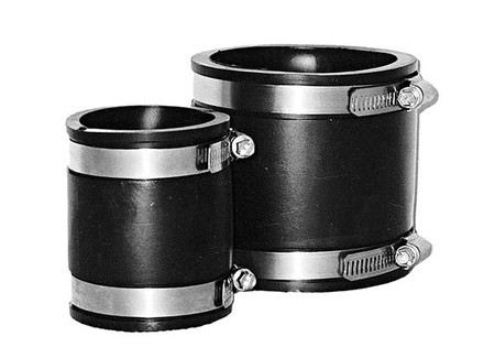 RC20 Rubber Coupling - 2" - w/SS Clamps