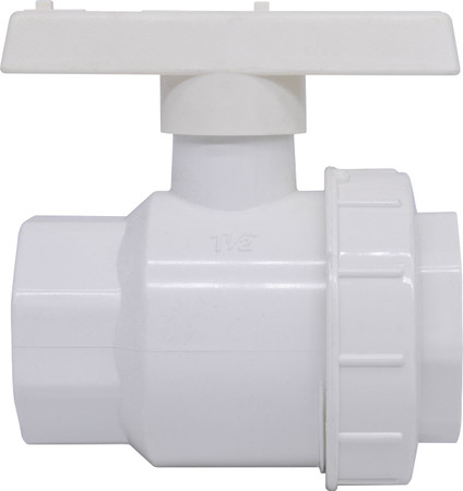 UBV15 Single Union PVC Ball Valve - 1 1/2"