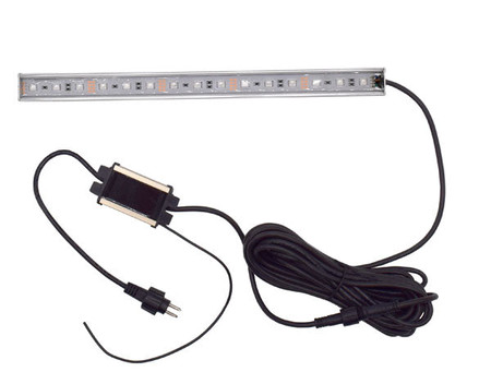 LED11WW White LED Strip light - 11" long - 15' cord 12v includes 10watt transformer