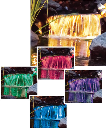 RGB9PL Color Changing LED Submersible Light - Stainless Steel