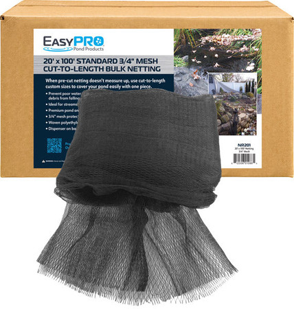 NR201 3/4" / 20' X 100' Boxed Premium Pond Cover Netting