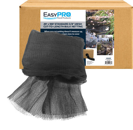 NR201F 3/8" Fine Mesh / 20' X 100' Premium Pond Cover Netting