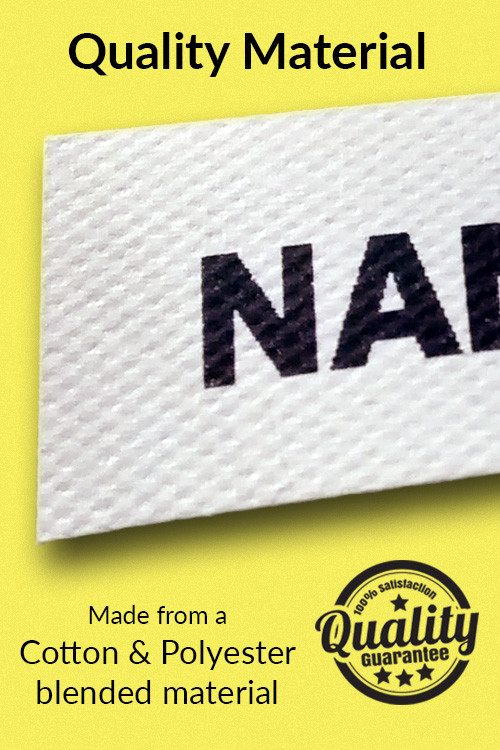 100pc Iron on Name Labels for Clothing & Fabrics - Uganda