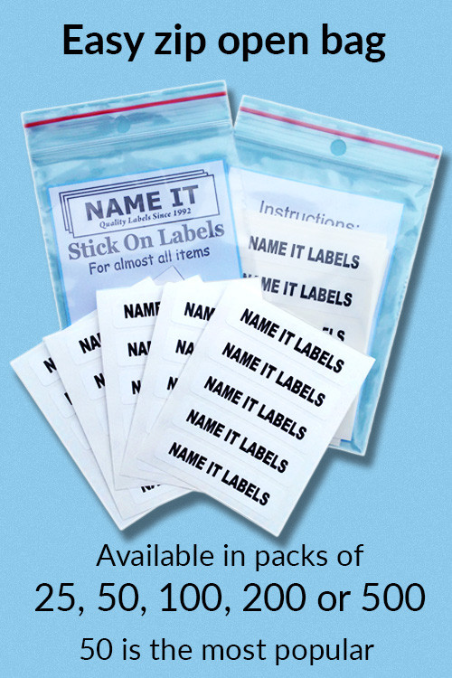 Stick On Name Labels - Name It