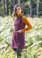 Purple Mini Cotton Gilet Dress