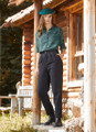 Boho Style High Waist Black Cotton Pants for Women