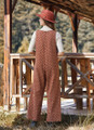 Printed Long Brown Winter Jumpsuit for Women