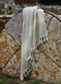 Diamond Pattern Turkish Towel in Beige
