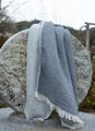 Muslin Cloth Turkish Towel in Dark Gray