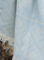 Rug Pattern Turkish Towel in Light Blue