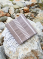 Classic Pattern Light Turkish Towel in Brown