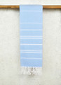 Classic Pattern Light Turkish Towel in Turquoise