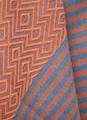 Tribal Pattern Turkish Towel in Orange
