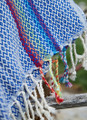 Rainbow Turkish Towel in Blue