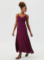 Tie Back Elegant Midi Purple Summer Dress