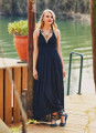 Black Back Strap Long Summer Dress