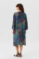Petrol Printed Long Kimono